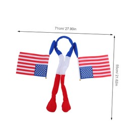 TOVINANNA Usa Flag Headband Comfortable Lightweight Patriotic Independence Day Hair Accessory for Party Sports Fans with Handswing Design for Outdoor Celebrations and Family Gatherings