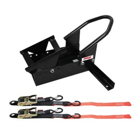 Extreme Max 5600.3204 Deluxe Motorcycle Wheel Chock/Tie-Down Kit