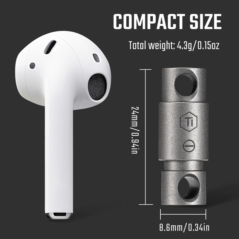 KeyUnity KA49 Titanium Quick Release Keychain with Swivel Flathead Screwdriver