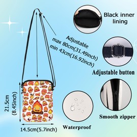 G2TUP Calcifer Anime Crossbody Bag Japanese Calcifer Anime Fans Gift Calcifer's Bed & Breakfast Shoulder Bag Fire Demon Merch, Hot Eg Cb