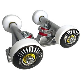 Warehouse Polished Trucks with 53mm Black Street Vents Wheels & Bearings Combo - 5.5" Hanger 8.25" Axle (Set of 2)
