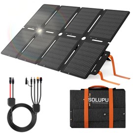SOLUPUP 100W Portable Foldable Folding Solar Panels, IP67 Waterproof for Camping, Outdoor Power Supply, Compact 8-Fold Design with MC-4 Output, High-Efficiency Charging for Devices