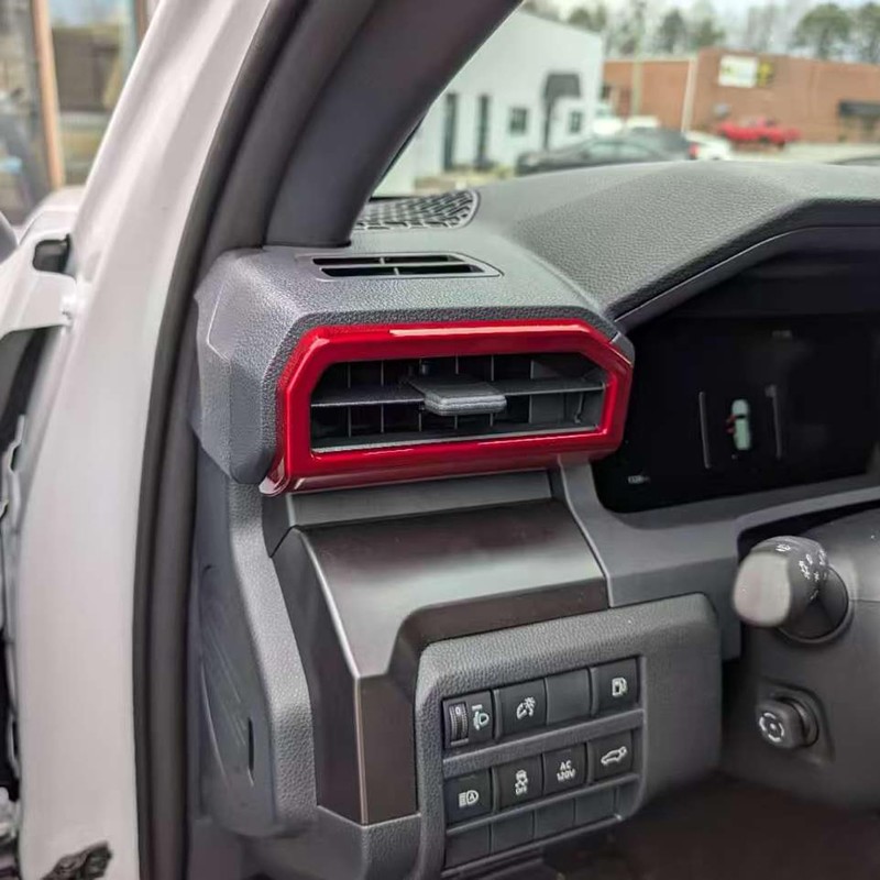 BORUIEN Dark Red Dashboard Air Vent Outlet Cover for Toyota