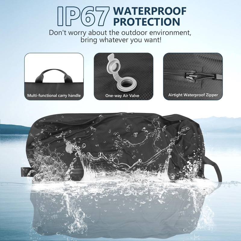 Dobaly Professional Vacuum Bags for Travel, IP67 Reusable, Compression Bags
