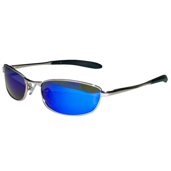 JiMarti Polarized Aviator P27 Sunglasses (Silver & Blue Mirror)
