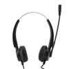 Call Center Headset, Head-Mounted Telephone Headphone RJ9 with Noise Cancelling