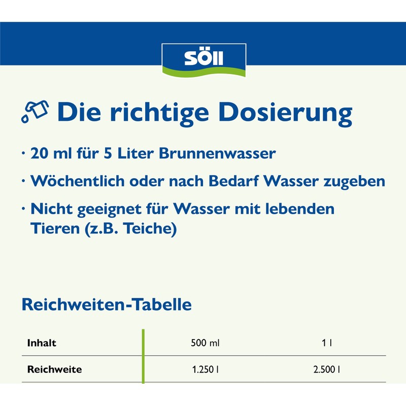 Söll 31150 Fountain Clear 500 ml