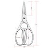 Multi-Purpose Kitchen Scissors WELLSTAR, Premium Stainless Steel Solid Kitchen Shears