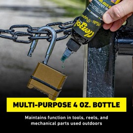 Clenzoil Multi-Purpose CLP Lubricant - 3-in-1 Oil - for Garage Door, Bike Chain, Guns & More - Bicycle & Motorcycle Use - Dropper & Spray Bottle - 4 oz