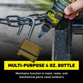 Clenzoil Multi-Purpose CLP Lubricant - 3-in-1 Oil - for Garage Door, Bike Chain, Guns & More - Bicycle & Motorcycle Use - Dropper & Spray Bottle - 4 oz