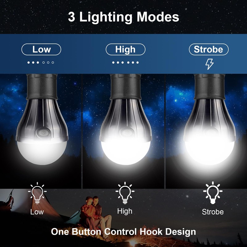 Flintronic 5 Pieces Camping Lamp