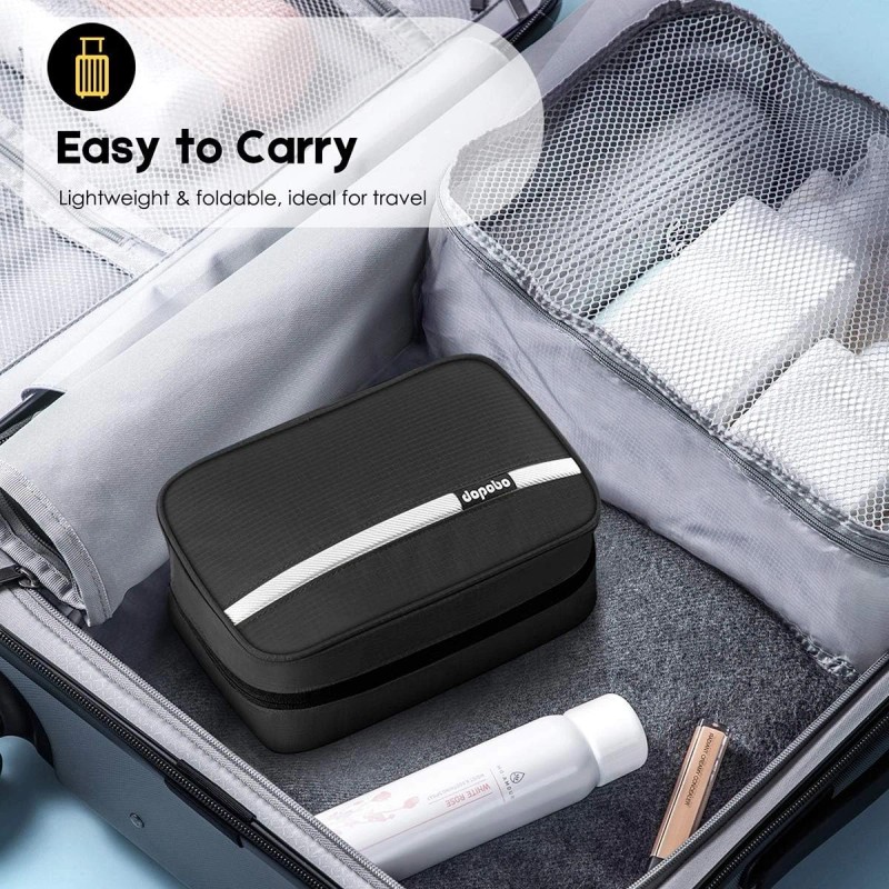 dopobo Travel Toiletry Bag for Women, Dopp Kit Men, Waterproof