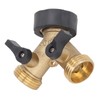 2 Way Ball Valve Durable Brass Plastic Valve Switch 3/4in