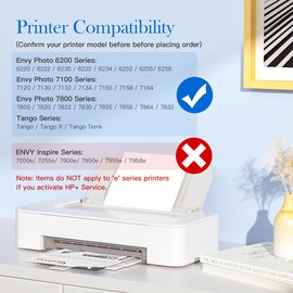 Valuetoner Remanufactured Ink Cartridge Replacement for HP 64 XL 64XL Black Ink for HP Printers Envy Photo 7858 7855 6255 6252 6232 7158 7255e 7955e 7958e 7950e 6200 7100 7800 Tango Series (2 Black)