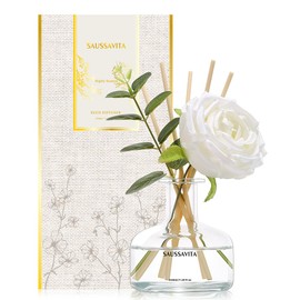 Reed Diffusers Set, 7.10 oz Flower Scented Diffuser with 7 Sticks, Long Lasting Home Fragrance for 120 Days, Perfect for Bathroom, Shelf Decor, Air Fresheners