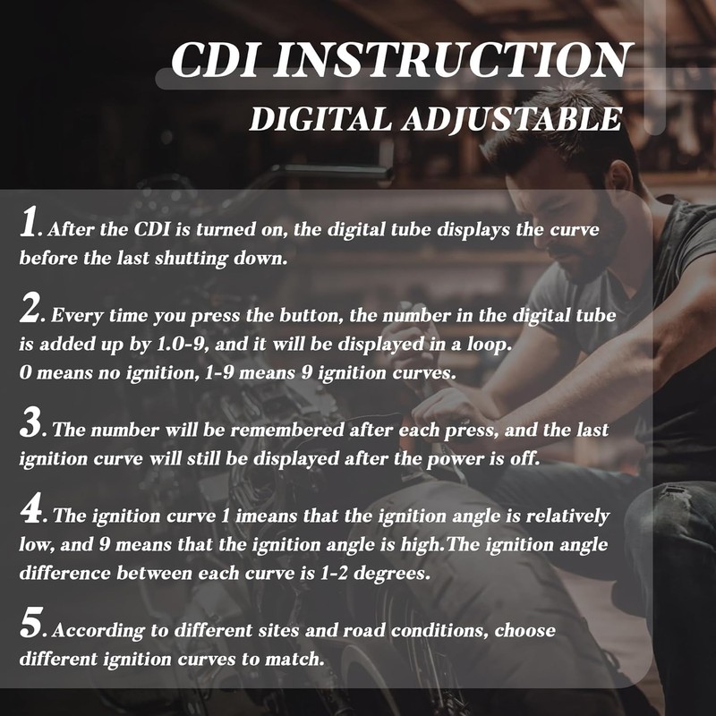 CG125 DC CDI Box High Performance Racing Part Digital Adjustable