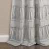 Lush Decor Nova Ruffle Window Curtain Panel Pair, 42"W x