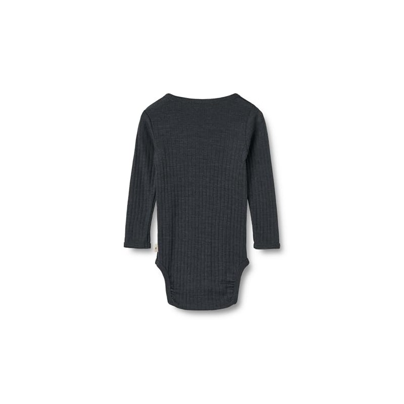 Wheat Lucca Unisex Merino Wool Silk Bodysuit Long Sleeve Oeko-Tex