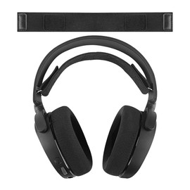 Geekria Flex Fabric Headband Pad Compatible with SteelSeries Arctis 5 & Arctis 3 All-Platform Gaming Headphones Replacement Headband/Headband Cushion/Replacement Pad Repair Parts (Black)