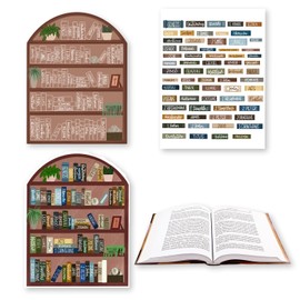 Bible Reading Tracker Bible Labels Bible Reading Lists Bible Study Stickers for Bible Study Supplies Unique Gifts for People Who are Getting Ready to Read The Bible (Classic Bookshelf)