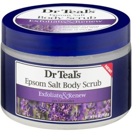 Dr. Teal's Body Scrub Exfoliate And Renew W/Lavender 16 Ounce Jar (Pack of 3)