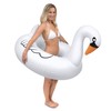 GoFloats Swan Party Tube Inflatable Raft, Float In Style (for
