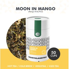Moon in Mango 1.76OZ (Inspired by "Mango Sticky Rice" popular dessert from Thailand) - House Blend - Loose Leaf - HOT & ICED TEA/COLD BREW/MOCKTAIL and etc. - Northlandtea