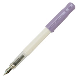 Pilot Kakuno Fine-Nib Fountain Pen, White Body, Soft Violet Cap (FKA-1SR-SVF)