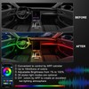Acrylic Interior Car LED Strip Light with Wireless APP, RGB