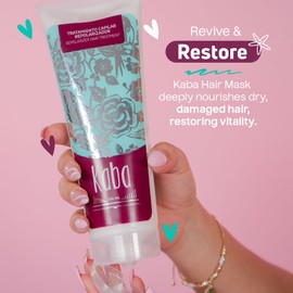 D'Luchi Kaba Hair Treatment Mask for Dry Damaged Hair, Made With Natural Extracts, Promotes Growth, Deep Conditioning, Restores Vitality & Control Frizz, 30 Oz