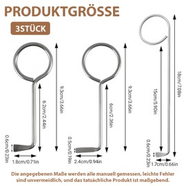 Soiftra Universal Lock Pick Set, 3 Pieces, Professional Deadlock Key, Universal, Door Opening Tool, Universal Key for Room Doors, Lock Pick Key for Cabinet, Beard Key Lock Pick Set, Opens Almost