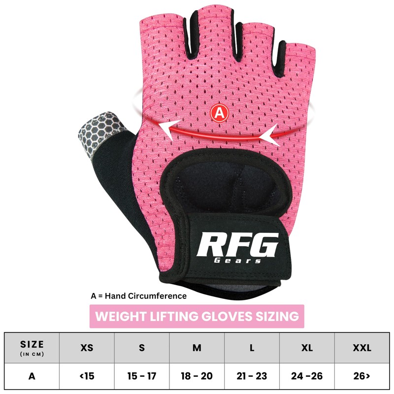 Repton Fitness Gears Gym Gloves with Wrist Strap, Weight Lifting