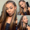 Leruikair 4X4 Lace Frontal Closure Wig Omber 27 Straight Wigs