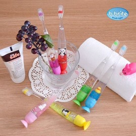 BeBright Kids Character LED Timer Toothbrush (Animal Friends) - 1 Box (12 Pieces) / 비브라이트어린이용 캐릭터 LED 타이머 칫솔(동물친구)-1박스(12개입)