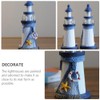 Ciieeo 1pc Lighthouse Outdoor Decor: Garden Lighthouse - Nautical Decor