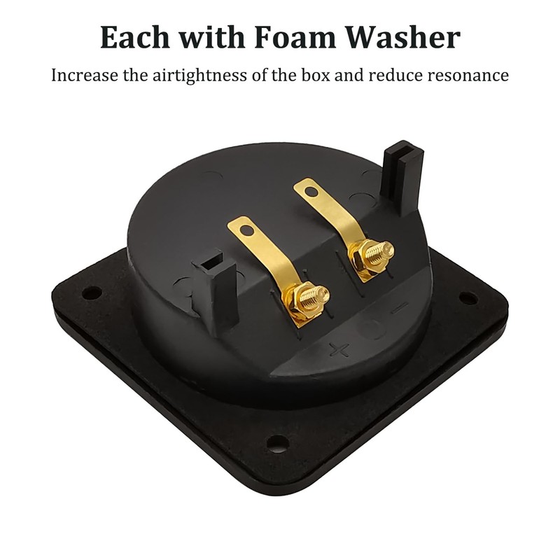 Speaker Box Terminal Cup, Professional 3.1 Inch Double Binding Round