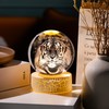 Arikyrist 3.15"/ 8cm K9 Crystal Ball Engraved 3D Tiger Collectible