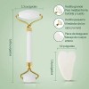 Kit Rodillo Y Piedra Gua Sha De Jade Masajeadora