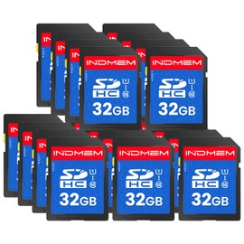 SD Card 32GB, 20-Pack UHS-I Class 10 MLC Flash Memory Card, High-Speed Secure Digital Cards for Cameras, DSLR, Action Cams - Reliable Storage