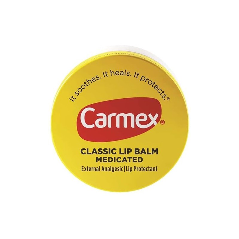 Carmex - Tarro de bálsamo labial agrietado, 0.25 oz