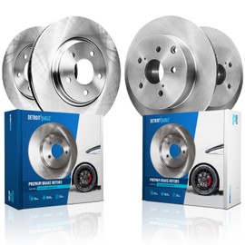 Detroit Axle - Brake Rotors for Toyota 2018-2023 Camry 12.01" inch Front and 11.06" inch Rear Disc Brake Rotors 2019 2020 2021 2022 Replacement