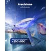 PoolPrime Pool Thermometer Easy to Read, Solar Pool Light with
