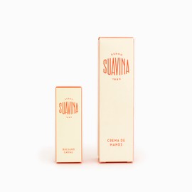 Suavina Lip Balm Tube Hand Cream Set