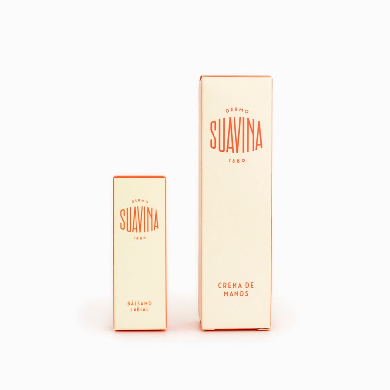 Suavina Lip Balm Tube Hand Cream Set