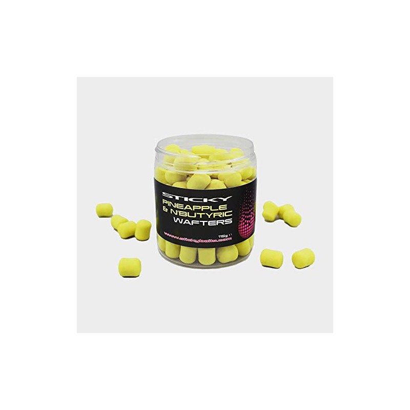 Pineapple and N Butyric Dumbell Wafters 12mm by Sticky Baits