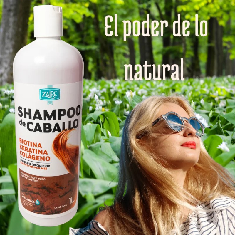 Shampoo Zaire Anticaída y para Crecimiento con Biotina, Keratina y
