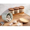ONEMORE Large Garlic Keeper with Lid, Ceramic Garlic Saver 5