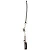 North Peak NP-3174 BK x GY Leash Cord with Joint for Boa Boots [Maximum Leash Length 17.7 inches (45 cm)]
