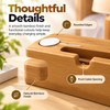 Bamboo Phone & Smartwatch Stand for Charging Setup – Organized