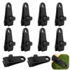 TenaLucy 10 Pieces Tarpaulin Clips, Awning Clamp, Tent Clips, Light